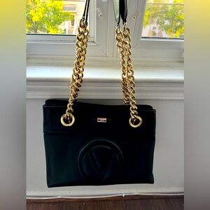 Valentino Verra Signature Leather Shoulder Bag